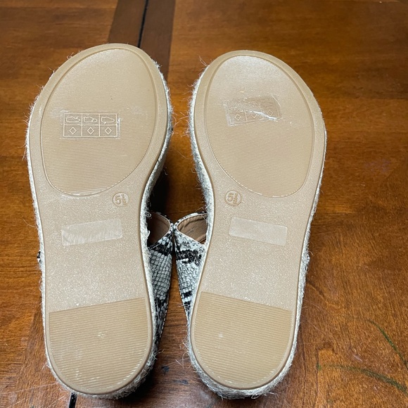 Snakeskin Slip-on Espadrille Wedges - Picture 8 of 9